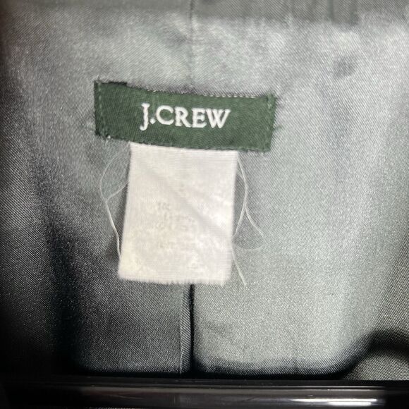 VTG J. Crew Women Wool Black Blazer Size XS? Jewel Button Fully Lined Office - Picture 3 of 10